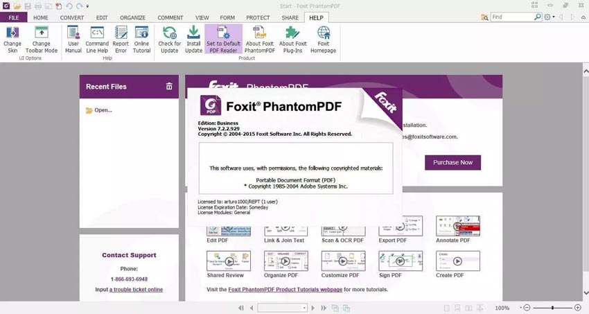 Foxit PDF Editor edit document interface