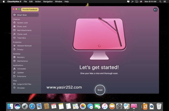 Latest UI interface when opening CleanMyMac